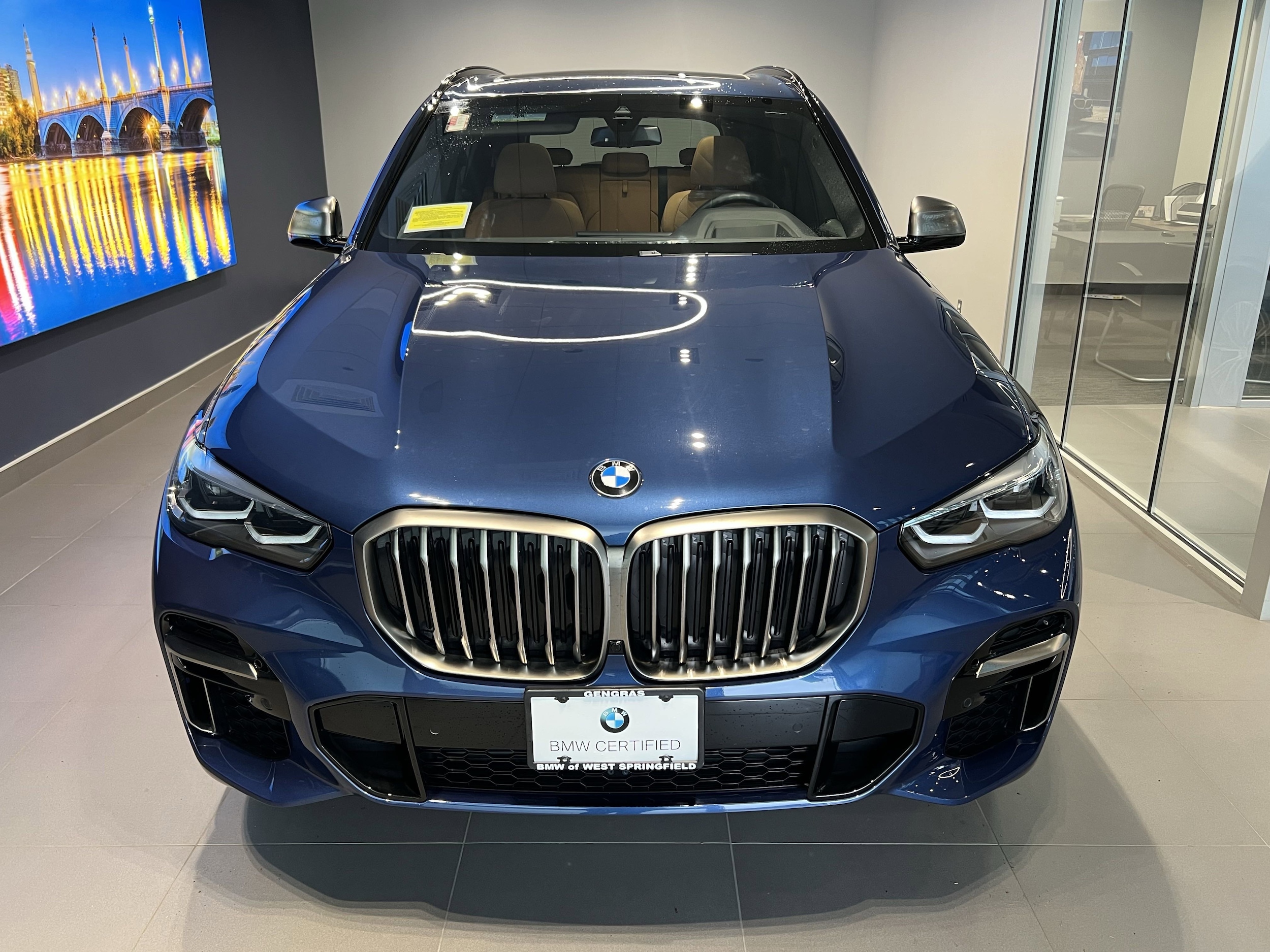Certified 2023 BMW X5 M50i with VIN 5UXJU4C09P9N55500 for sale in West Springfield, MA