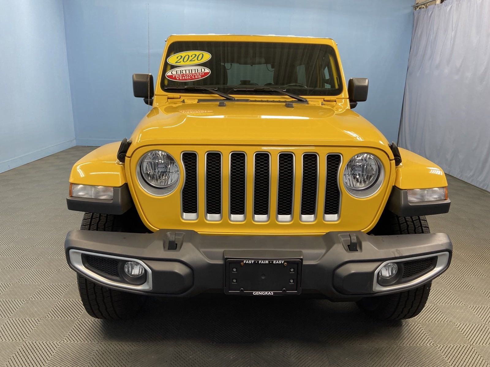 Certified 2020 Jeep Wrangler Unlimited Sahara with VIN 1C4HJXENXLW333708 for sale in Hartford, CT