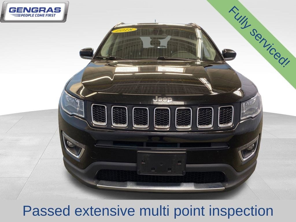 Certified 2018 Jeep Compass Limited with VIN 3C4NJDCB6JT396432 for sale in Plainville, CT