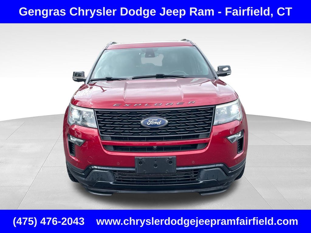 Used 2018 Ford Explorer Sport with VIN 1FM5K8GT2JGC59771 for sale in Fairfield, CT
