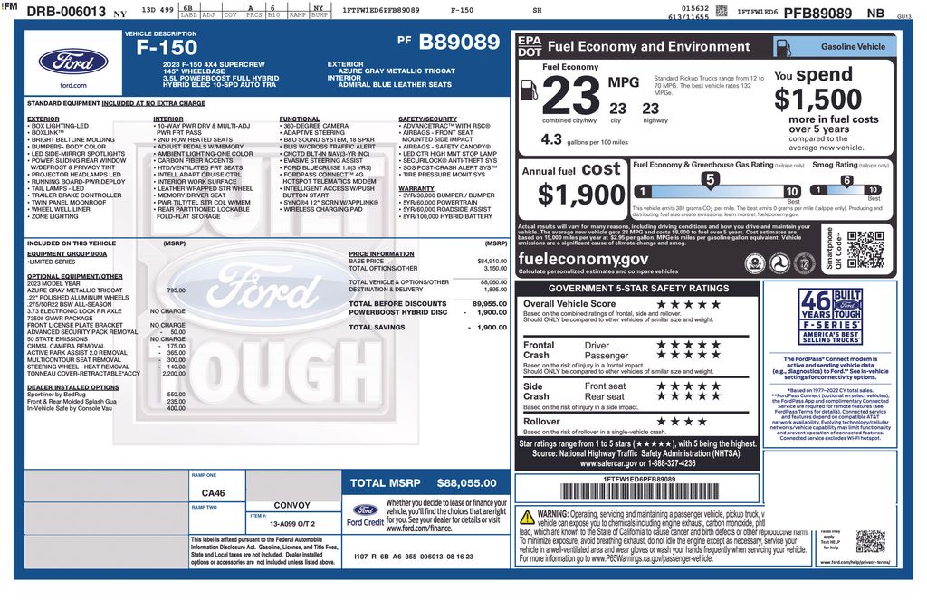 1FTFW1ED6PFB89089