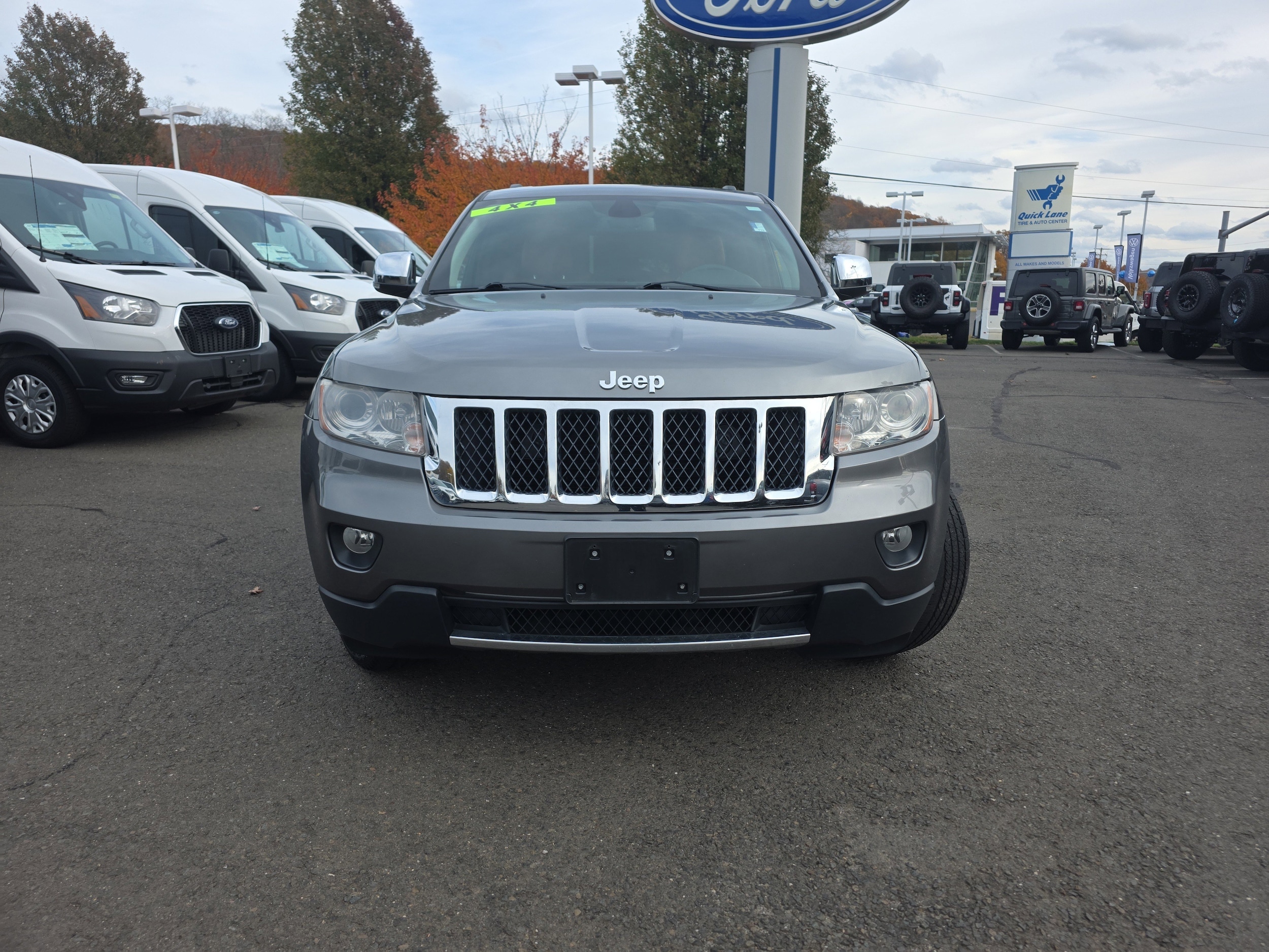 Used 2013 Jeep Grand Cherokee Overland with VIN 1C4RJFCGXDC541688 for sale in Plainville, CT