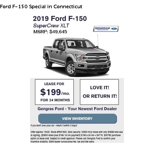 New Vehicle Specials Gengras Ford