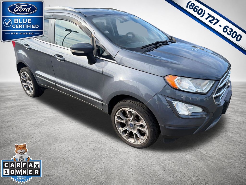 Certified 2018 Ford Ecosport Titanium with VIN MAJ6P1WLXJC240398 for sale in Plainville, CT