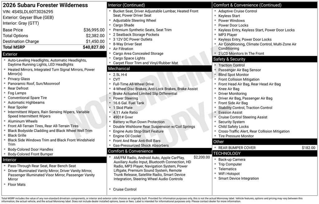 2026 Subaru Forester Wilderness - Photo 14