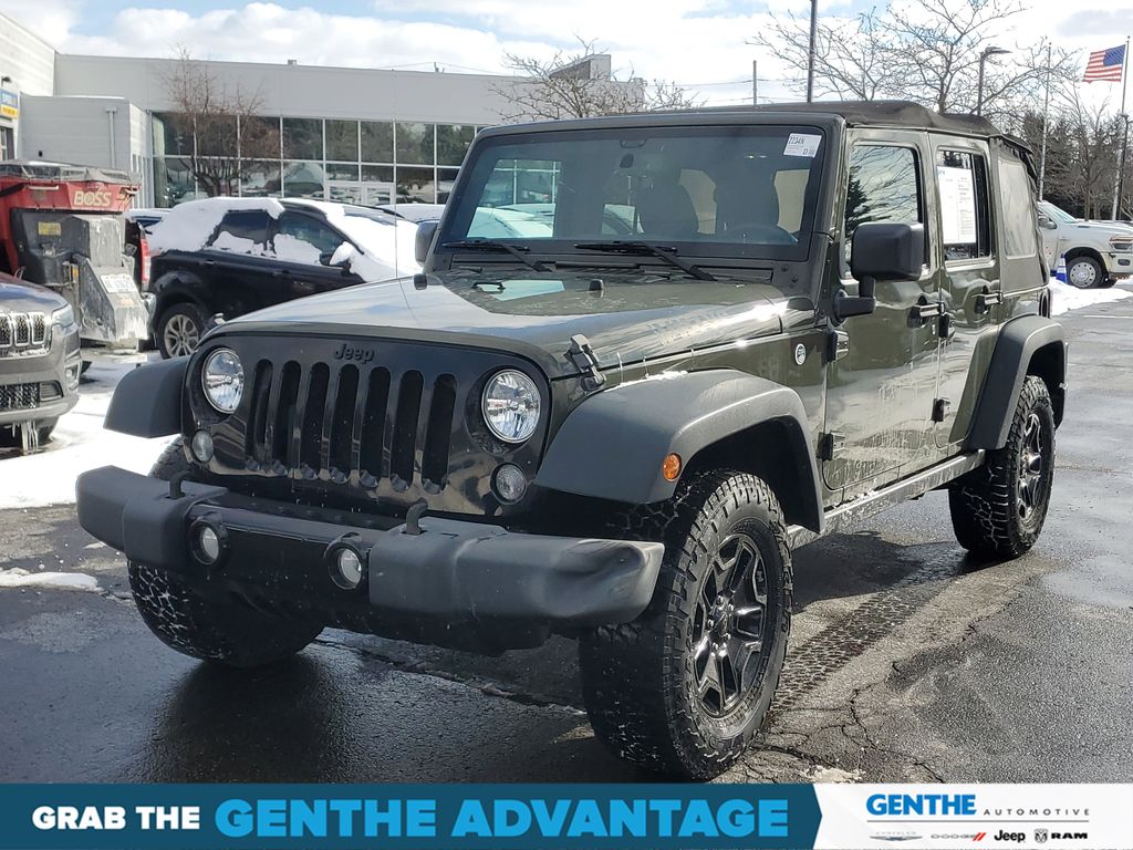 Used 2016 Jeep Wrangler Unlimited Willys Wheeler with VIN 1C4BJWDGXGL115052 for sale in Saline, MI