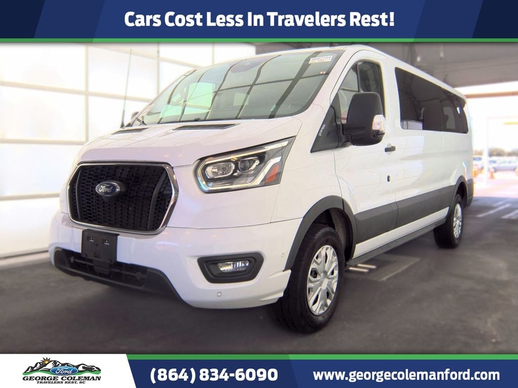 Certified 2023 Ford Transit-350 Passenger XLT Wagon Low Roof Van
