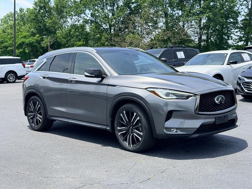 Certified 2021 INFINITI QX50 Luxe with VIN 3PCAJ5BB7MF114873 for sale in Travelers Rest, SC
