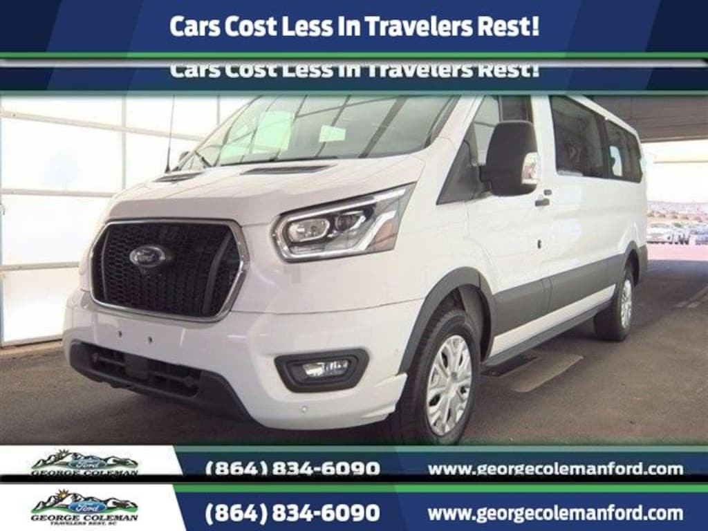 Certified 2023 Ford Transit-350 Passenger XLT Wagon Low Roof Van