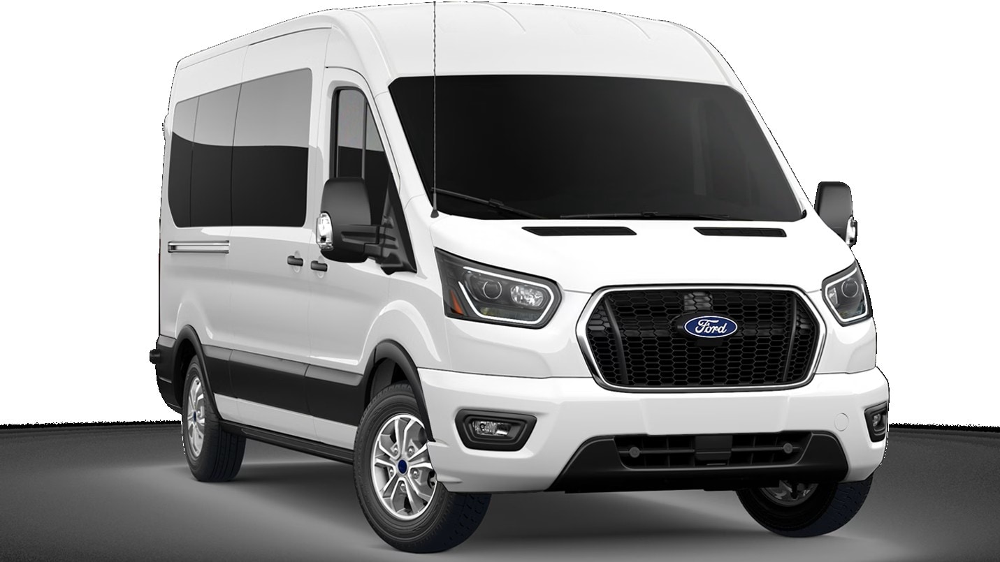 2026 white ford transit passenger van xlt