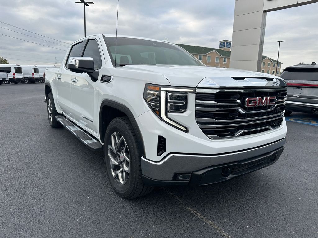 Certified 2023 GMC Sierra 1500 SLT with VIN 1GTUUDE83PZ310483 for sale in Little Rock