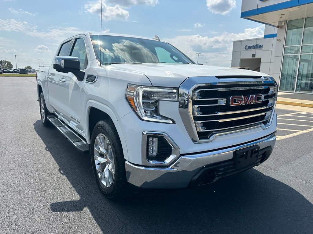 Used 2021 GMC Sierra 1500 SLT with VIN 3GTU9DEL4MG347818 for sale in Little Rock