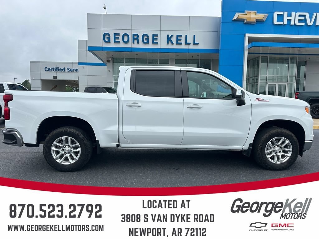 Summit White 2024 Chevrolet Silverado 1500 Pickup Truck Four-Wheel Drive Automatic