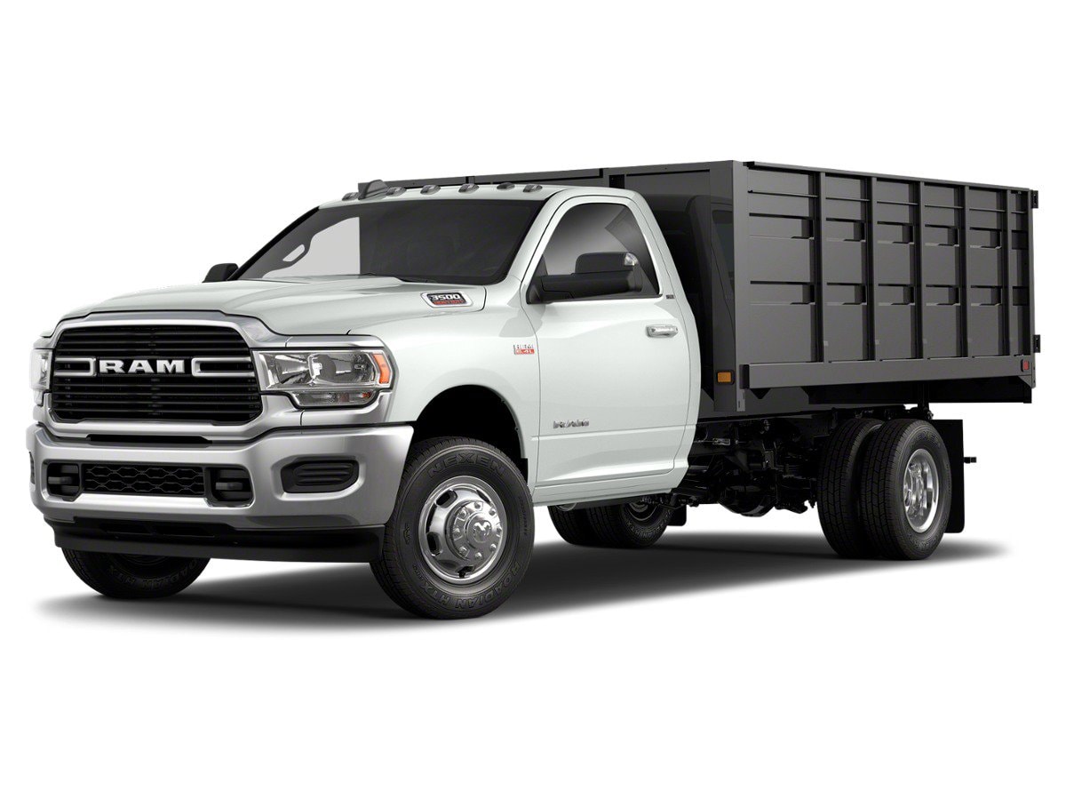 White 2022 RAM 3500 Chassis Pickup Truck Four-Wheel Drive Automatic