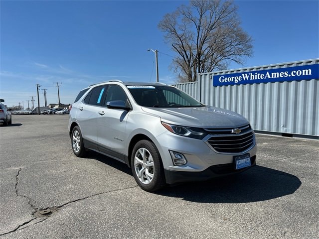 Certified 2021 Chevrolet Equinox Premier with VIN 3GNAXXEV5MS122856 for sale in Ames, IA