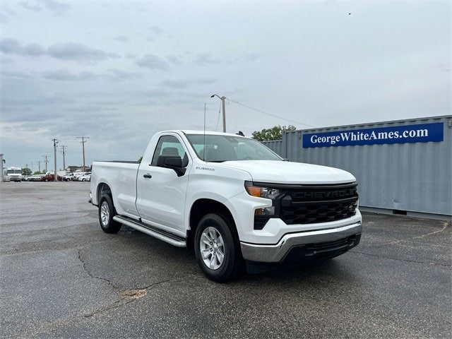 Used 2024 Chevrolet Silverado 1500 Work Truck with VIN 3GCNAAED3RG395224 for sale in Ames, IA