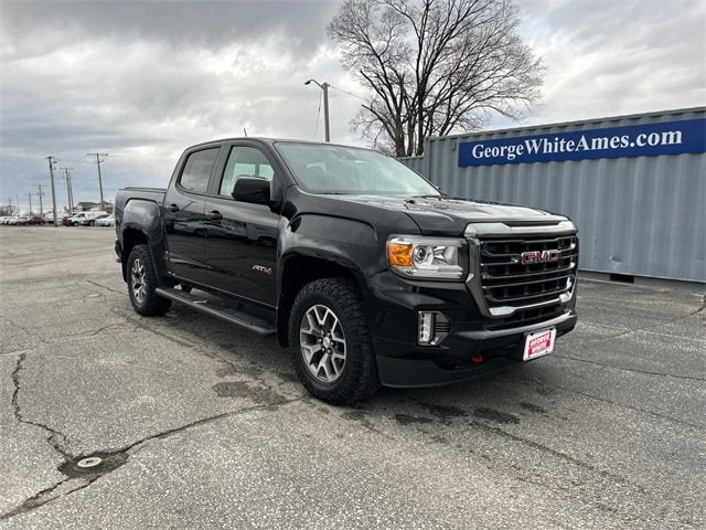 Used 2021 GMC Canyon AT4 with VIN 1GTG6FEN7M1160283 for sale in Ames, IA