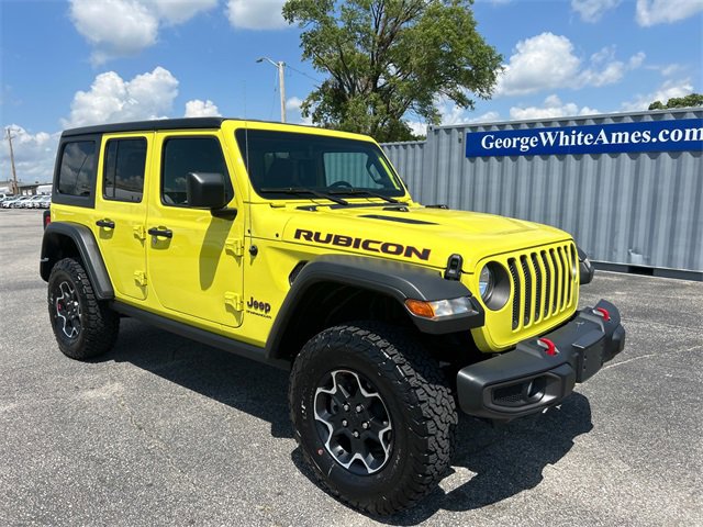 Used 2023 Jeep Wrangler 4-Door Rubicon with VIN 1C4HJXFN5PW563127 for sale in Ames, IA