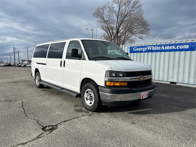 Used 2021 Chevrolet Express Passenger LT with VIN 1GAZGPFP7M1221734 for sale in Ames, IA
