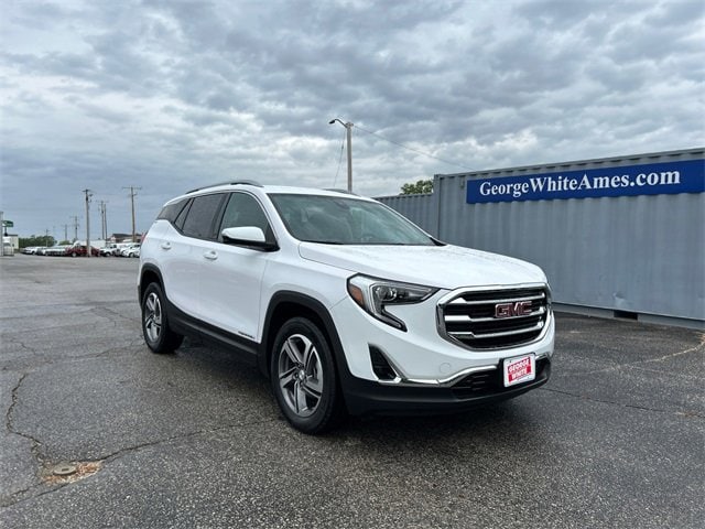 Used 2021 GMC Terrain SLT with VIN 3GKALVEV8ML347439 for sale in Ames, IA