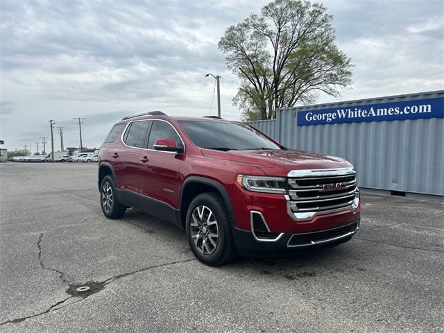 Used 2023 GMC Acadia SLE with VIN 1GKKNRL47PZ252982 for sale in Ames, IA