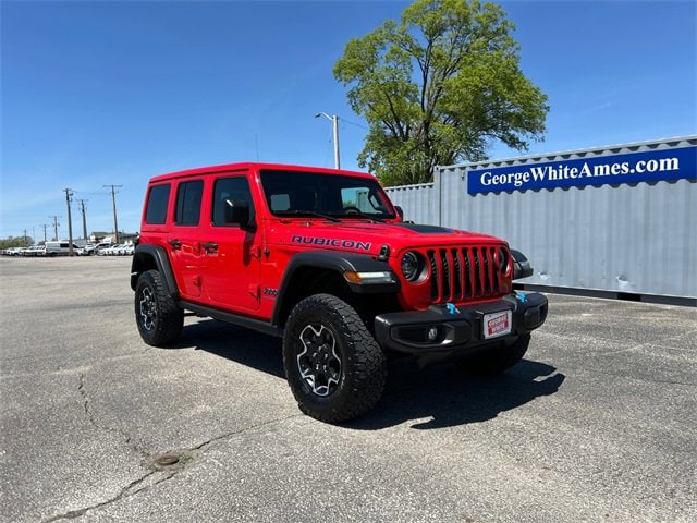 Used 2023 Jeep Wrangler 4xe Rubicon 4XE with VIN 1C4JJXR68PW646265 for sale in Ames, IA