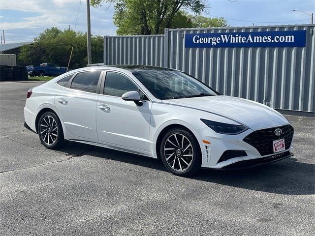 Used 2021 Hyundai Sonata Limited with VIN 5NPEH4J22MH075345 for sale in Ames, IA