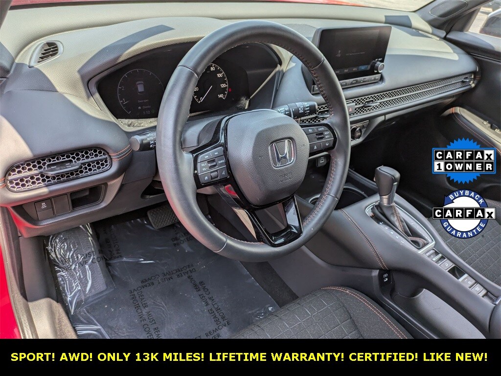 Certified 2024 Honda HR-V Sport with VIN 3CZRZ2H57RM771696 for sale in North Aurora, IL