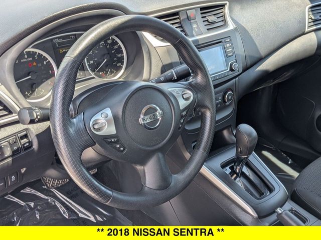 Used 2018 Nissan Sentra S with VIN 3N1AB7APXJY331097 for sale in North Aurora, IL
