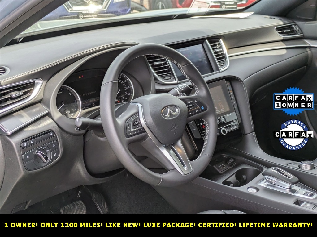 Certified 2025 INFINITI QX55 Luxe with VIN 3PCAJ5JR3SF100948 for sale in North Aurora, IL