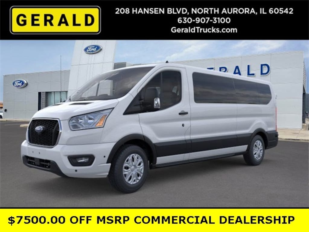 New 2025 Ford Transit-350 Passenger XLT Wagon Low Roof Van