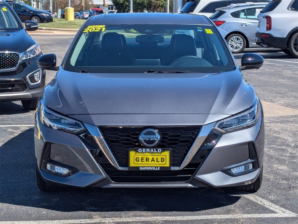 Used 2021 Nissan Sentra SR with VIN 3N1AB8DV2MY235162 for sale in North Aurora, IL