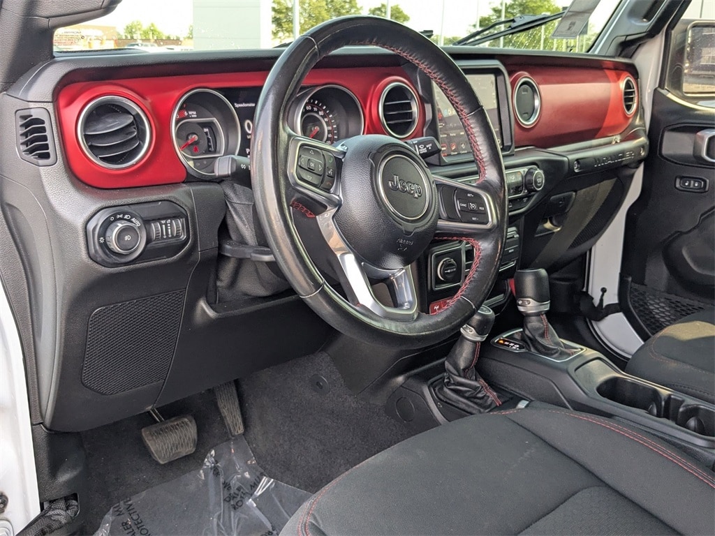 Certified 2021 Jeep Wrangler Unlimited Rubicon with VIN 1C4JJXFM2MW748773 for sale in North Aurora, IL