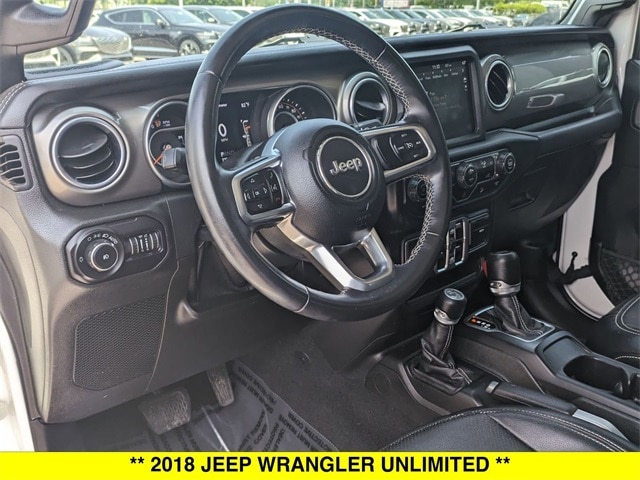 Used 2018 Jeep All-New Wrangler Unlimited Sahara with VIN 1C4HJXEG7JW166030 for sale in North Aurora, IL