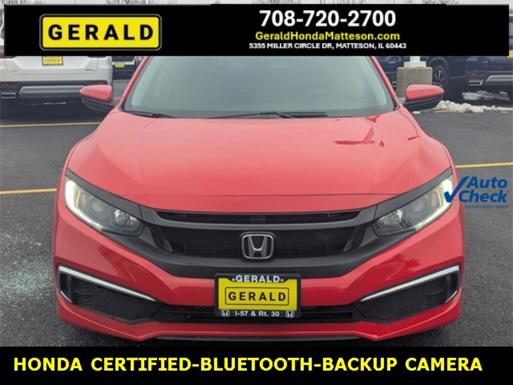 Certified 2020 Honda Civic LX Sedan