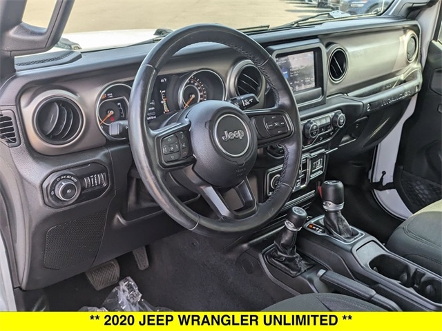 Used 2020 Jeep Wrangler Unlimited Willys with VIN 1C4HJXDN4LW262622 for sale in North Aurora, IL