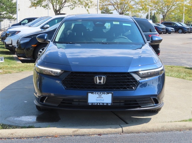 Certified 2024 Honda Accord EX with VIN 1HGCY1F38RA084445 for sale in North Aurora, IL