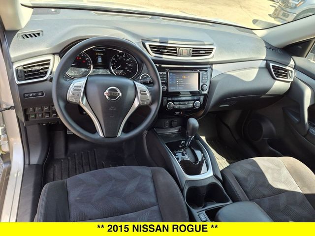 Used 2015 Nissan Rogue SV with VIN KNMAT2MV3FP586366 for sale in North Aurora, IL