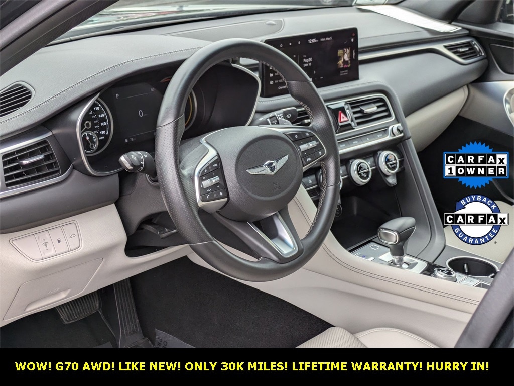 Certified 2023 GENESIS G70 Standard with VIN KMTG34TA6PU131066 for sale in North Aurora, IL