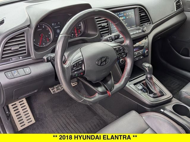 Used 2018 Hyundai Elantra Sport with VIN KMHD04LB0JU510649 for sale in North Aurora, IL