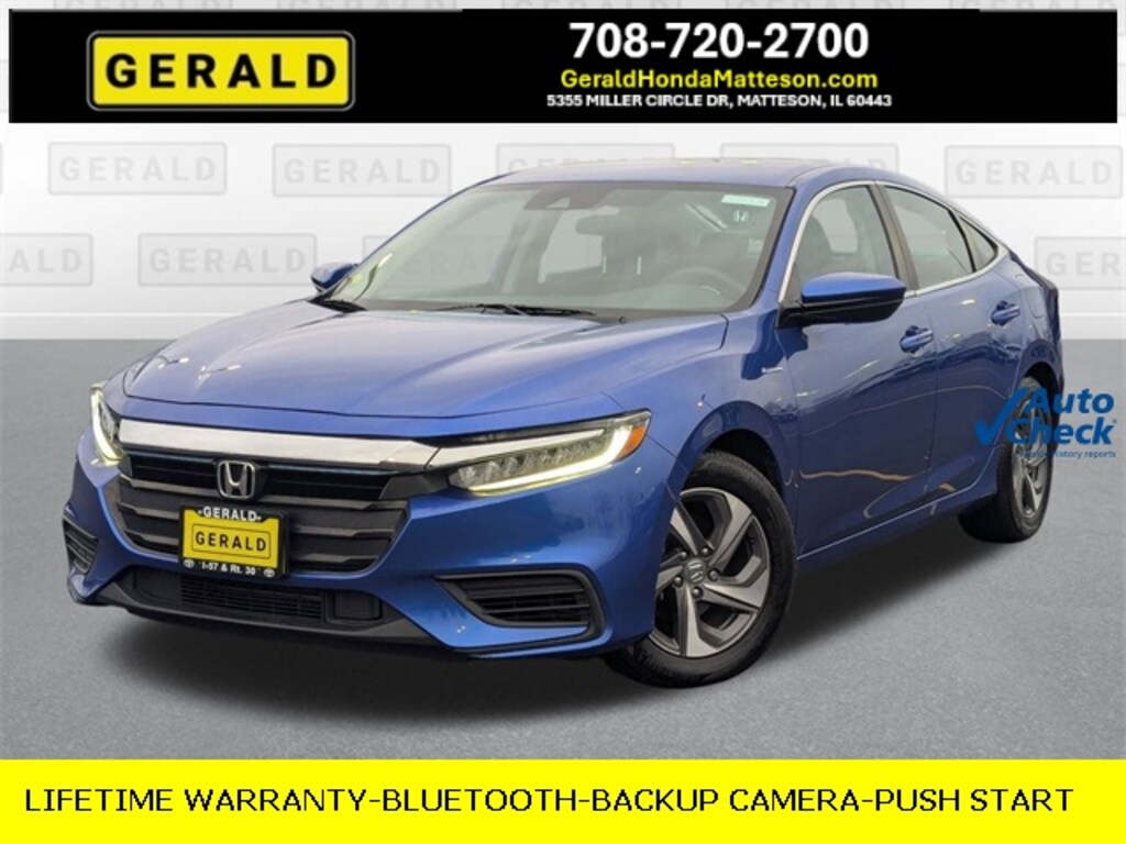 Certified 2019 Honda Insight EX Sedan