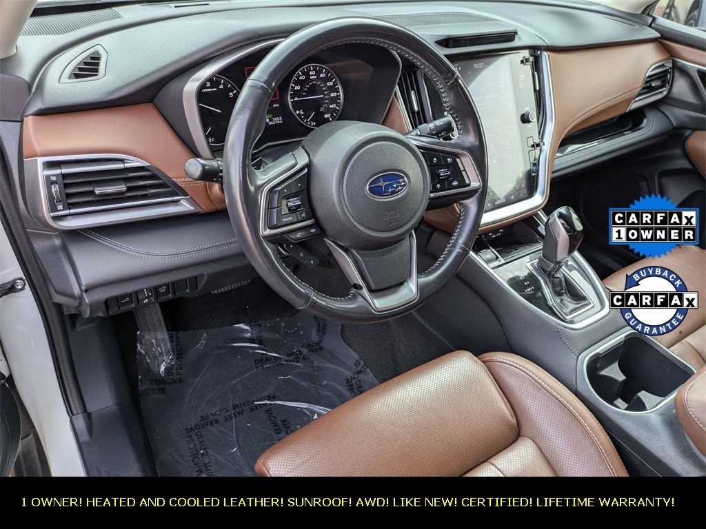 Certified 2021 Subaru Outback Touring with VIN 4S4BTGPD6M3202391 for sale in North Aurora, IL