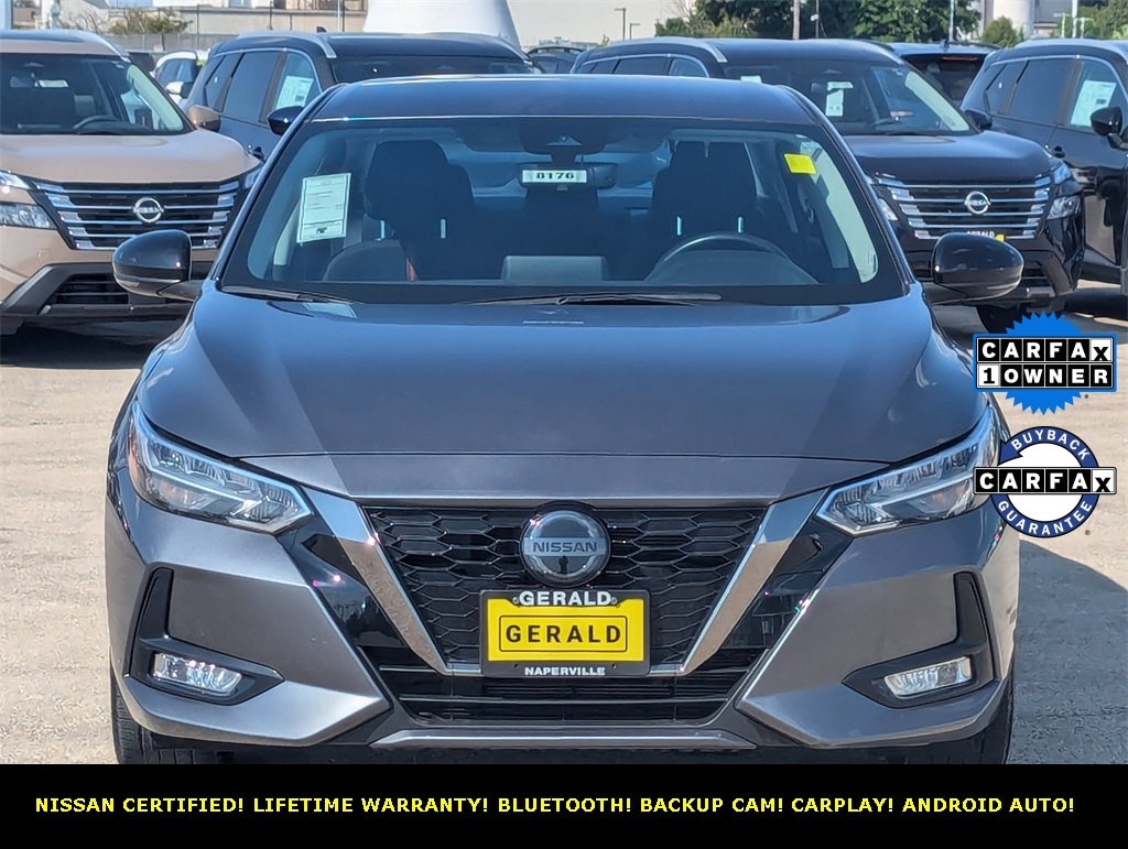 Certified 2021 Nissan Sentra SR with VIN 3N1AB8DV2MY308806 for sale in North Aurora, IL