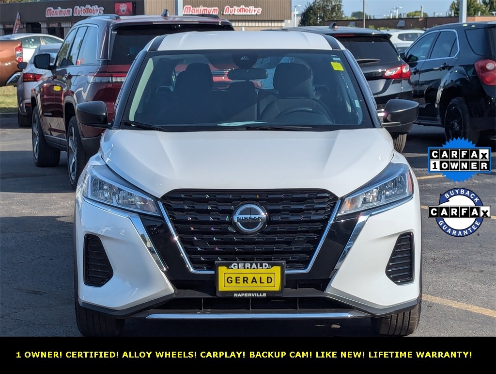 Certified 2021 Nissan Kicks S with VIN 3N1CP5BVXML518255 for sale in North Aurora, IL