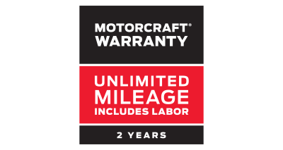 MOTORCRAFT® WARRANTY: TWO YEARS. UNLIMITED MILEAGE. INCLUDES LABOR.** MOTORCRAFT® WARRANTY: TWO YEARS. UNLIMITED MILEAGE. INCLUDES LABOR.**