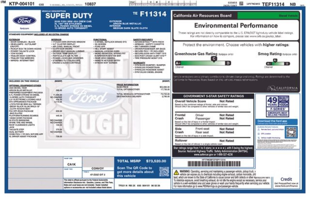 New 2026 Ford F-250 Truck Crew Cab