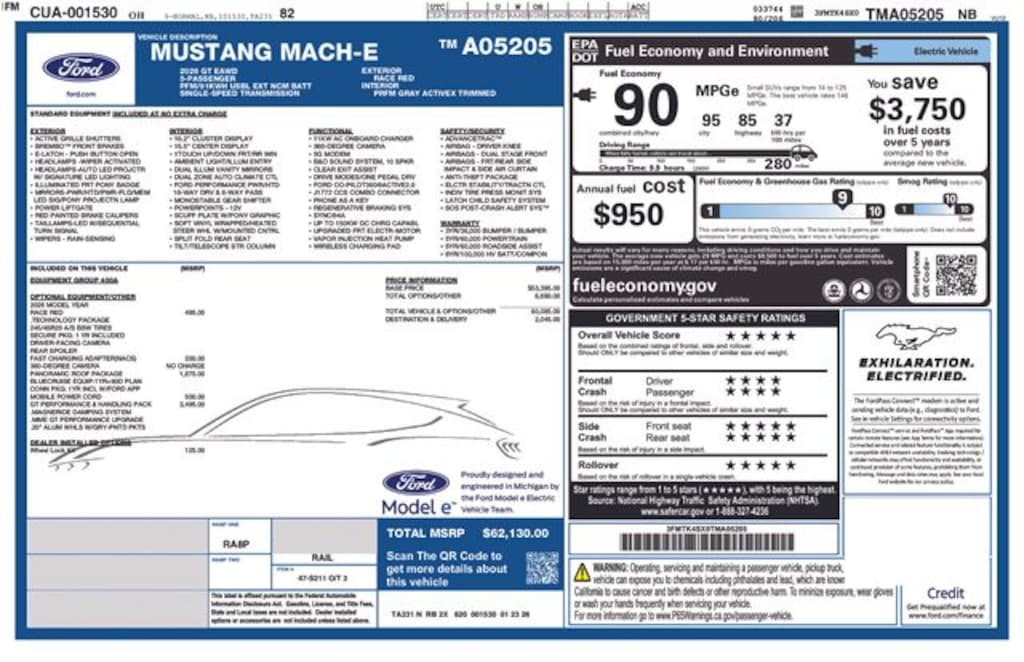 New 2026 Ford Mustang Mach-E GT SUV