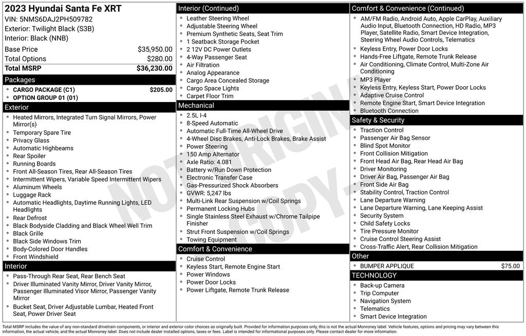 Used 2023 Hyundai Santa Fe XRT SUV