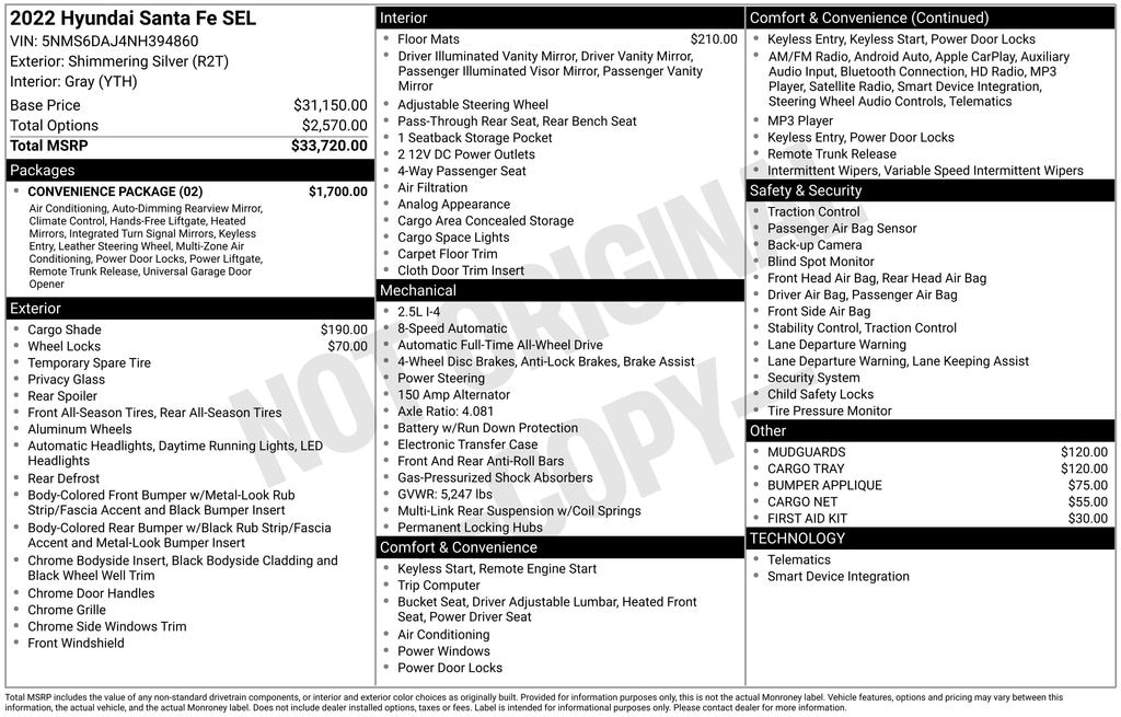 Used 2022 Hyundai Santa Fe SEL SUV