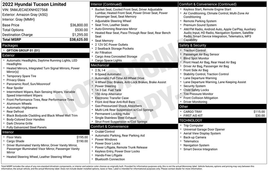 Used 2022 Hyundai Tucson Limited SUV